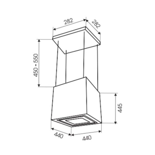 Kích thước máy hút khử mùi Faster FS7017B