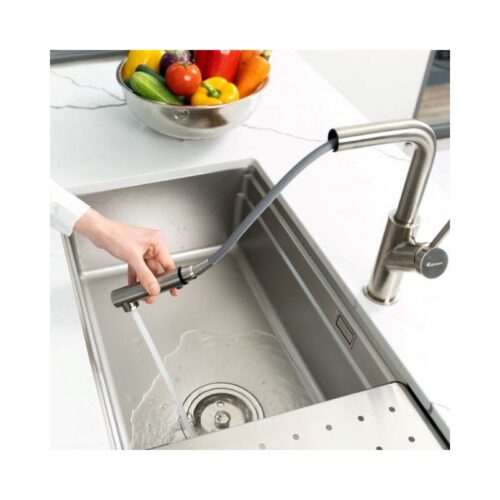 chau rua bat workstation undermount sink kn7644su dekor 2